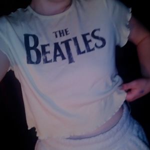 The Beatles Yellow Crop Top